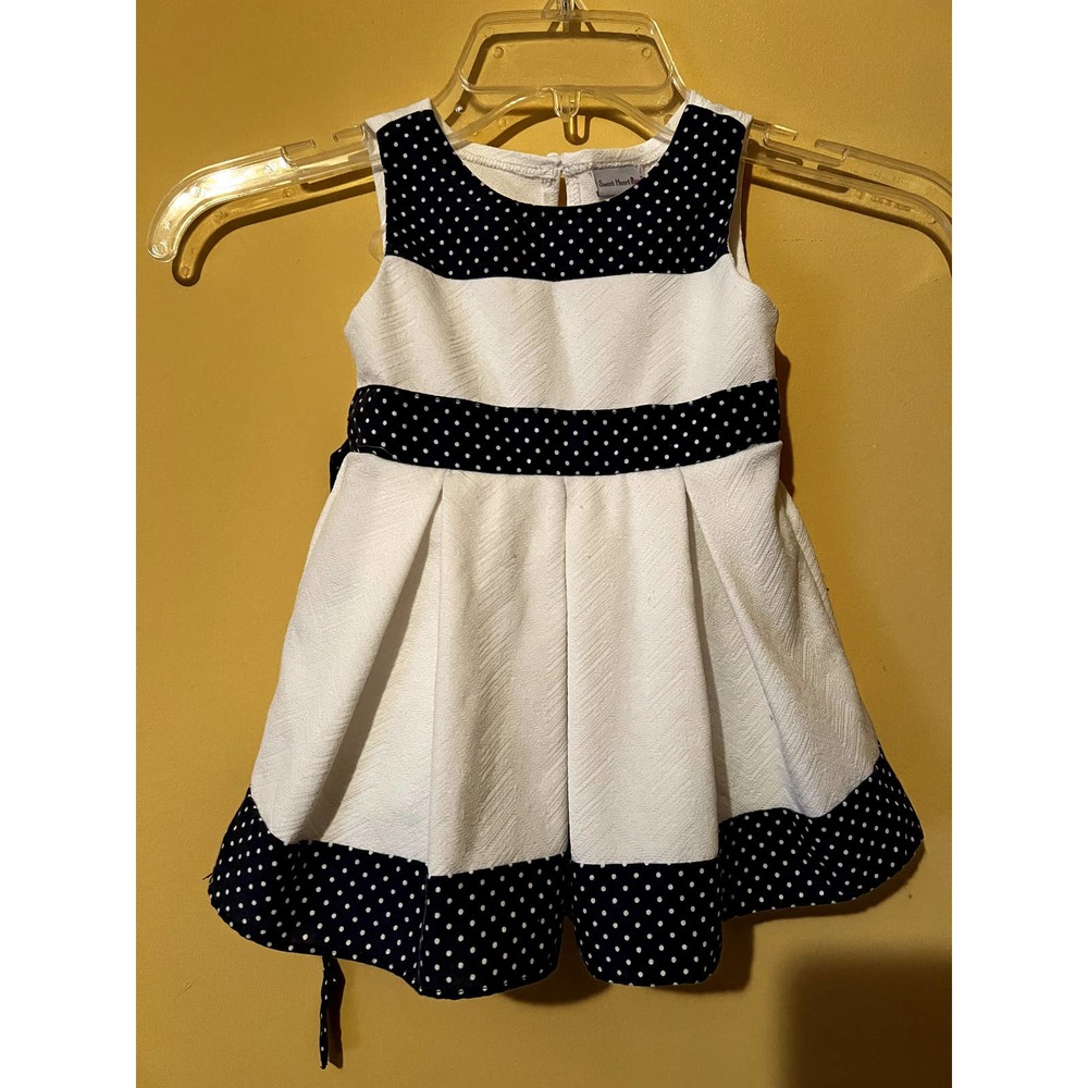 Sweet Heart Rose 18 months white/blue sleevesless dress